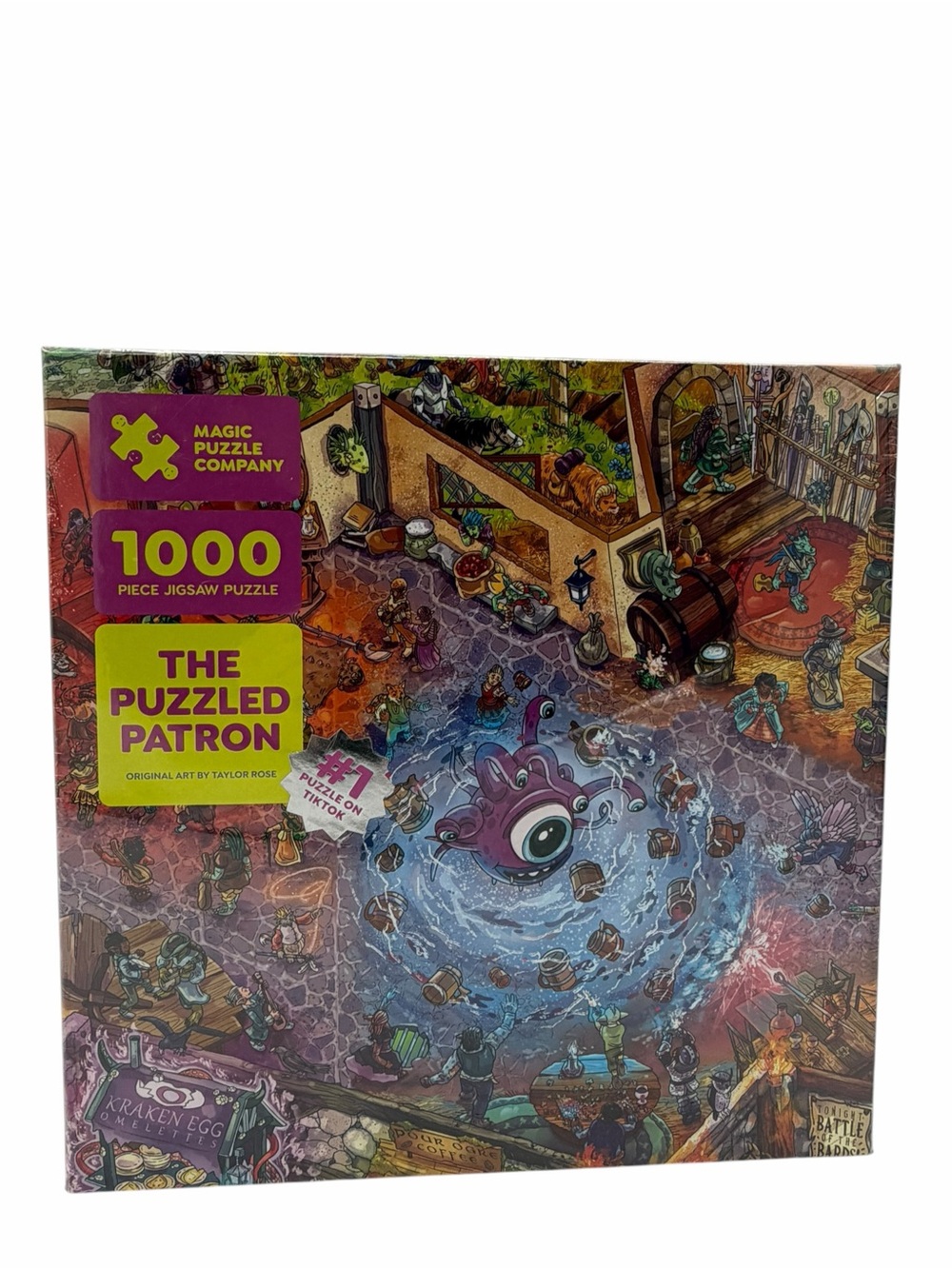 The Puzzled Patron 1000 Magic Shift Jigsaw Puzzle 28"x21" NEW SEALED.